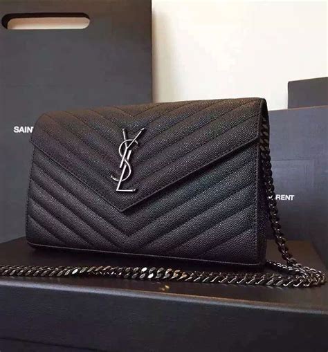 cartera ysl mujer|yves saint laurent black purse.